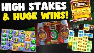 OMG BIG WINS - HIGH STAKES AND MAX WINS! - LIVE HIGHLIGHTS FROM BOB AND TOM