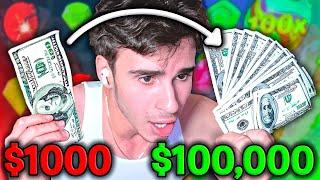 I TURNED $1000 INTO $100,000 IN 2 HOURS!!