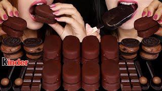 ASMR DARK CHOCOLATE TICO ICE CREAM, MALTESERS SPOONS, KINDER, MINI ICE CREAM SANDWICHES, OREO 먹방