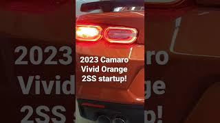 CHECK OUT THIS 2023 CAMARO SS VIVID ORANGE START UP!  #camaro