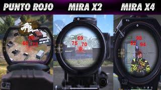 5 TRUCOS para LEVANTAR MIRA en FREE FIRE | APUNTANDO con MIRAS  X1 -  X2 - X4