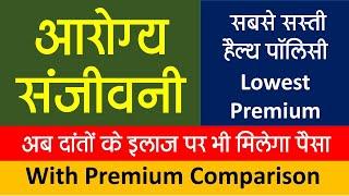 AROGYA SANJEEVANI HEALTH INSURANCE POLICY | DENTAL COVER IN HEALTH INSURANCE | LOWEST PREMIUM