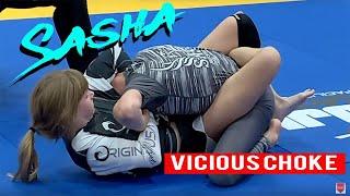 Boy vs GirlJiu Jitsu Match  Ends with Vicious Guillotine