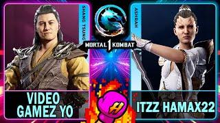 MK1 Video Gamez Yo (SHANG TSUNG) VS Itzz HamaX22 (ASHRAH)Mortal Kombat 14K 60ᶠᵖˢ