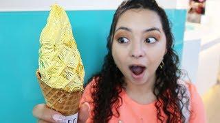 We ate REAL GOLD ice cream in Singapore!