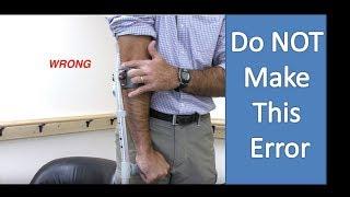 How to Use Forearm Crutches - Lofstrand Crutches Sizing, Training, and Stairs