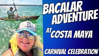 Can you see all SEVEN colors in Bacalar Lagoon?  Costa Maya Excursion | Carnival Celebration