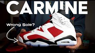 AIR JORDAN 6 CARMINE Review, Unboxing & On-Feet