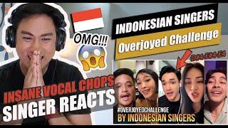 TIKTOK #OverjoyedChallenge by Indonesian Singers | SINGER REACTION