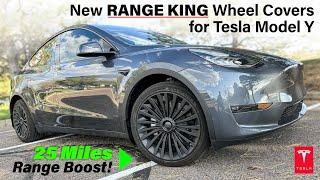 New 2023 Tesla Model Y Wheel Covers / New Range King with 25 Miles Range Boost! #tesla