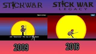 Stick War Vs Stick War: Legacy Intro Comparison