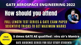 GATE Aerospace Engineering | how to solve the full length test series or main exam Question paper