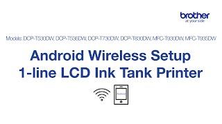 Android Wireless Setup on 1-Line LCD Ink Tank Printer