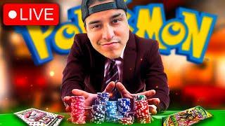 Gambling With Pokemon Packs! (HIGH STAKES POKER)