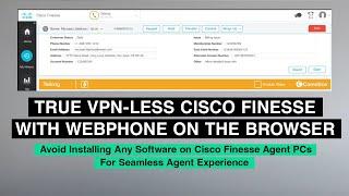Cisco Finesse Webphone Gadget Call Flows and VDI Support