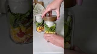 Chick-fil-A Cobb Salad Jars  #asmr #recipe #mealprep #mealprepidea #lunch #salad #saladjar
