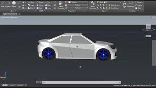 3D Car AutoCAD (not a tutorial, just show it made)