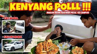 MAKAN MIE PECAL BAKWAN SAMBIL MEMPERBAIKI CAT MOBIL YANG SUDAH KUSAM