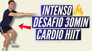 Treino Hiit de 30 MIN para gastar 500 calorias - sem repetições, sem equipamentos (em casa)