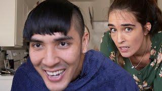 I Cut My Boyfriend's Hair (And Kind Of Messed It Up) | Merle & Aria