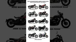top 10 cruiser bikes under 3lakhs 2025 #royalenfield #meteor  #ronin  #x440 #maverick #classic350