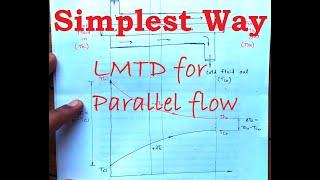 LMTD for Parallel Flow Heat Exchanger - Derivation