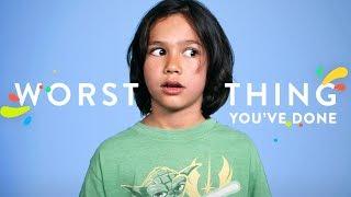 What's the Worst Thing You've Ever Done? | 100 Kids | HiHo Kids