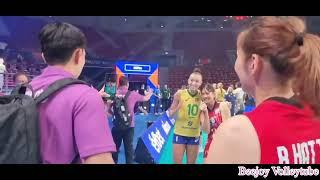 Cute moment of Team Thailand and Gabi Guimaraes