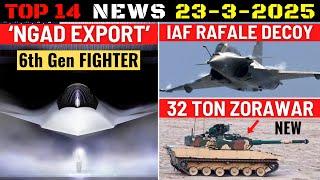 Indian Defence Updates : US 6th Gen Fighter Offer,Rafale Decoy,New 32 Ton Zorawar,INS Tavasya Launch