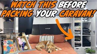 HOW TO PACK YOUR CARAVAN AND TRAVEL AUSTRALIA! TIPS AND HACKS TO MAXIMISE YOUR STORAGE!