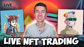 LIVE TRADING SOLANA NFTs | Gambling, Degen Plays, Alpha & More