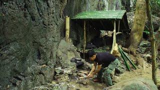Full video 7 Days solo Bushcraft: Build shelter on any terrain. Survival in the rain forest .