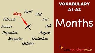 Learn German Vocabulary - Months in German (Monate)