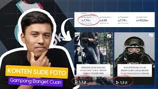 7 JT DARI KONTEN SLIDE FOTO‼️STEP BY STEP CARA BIKIN KONTEN SLIDE FOTO YANG MENARIK