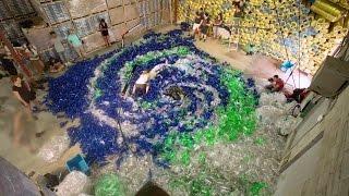 2/3 - Photographer shoots 10,000 used Plastic Bottles and a Mermaid - #MermaidsHatePlastic