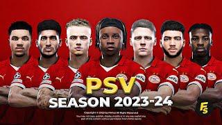 PSV Eindhoven Facepack Season 2023/24 - Sider and Cpk - Football Life 2024 and PES 2021