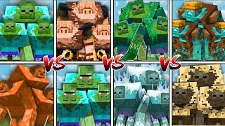 ALL ZOMBIES TOURNAMENT in Minecraft Mob Battle