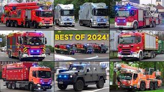 BEST OF EINSATZFAHRTEN 2024 | GROßALARM am AIRPORT, WERKFEUERWEHR, SONDERFAHRZEUGE & MEHR!