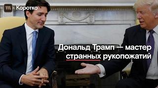 Странные рукопожатия Трампа и других