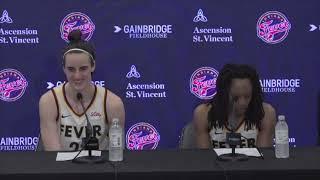 Caitlin Clark, Kelsey Mitchell, Christie Sides after Fever win over Mercury; three players scored 20