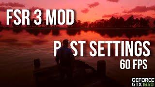 FRAME GENERATION MOD GTX 1650 - RDR 2 60 FPS Best Settings and how to install the mod !