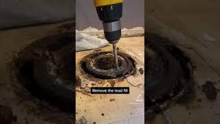 DIY!! My Cast Iron Offset Toilet Flange Repair!