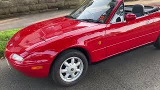 Eunos Roadster Mazda MX5 Mk1 Miata walkaround. Intro to 'Keith' the only non-van we own!