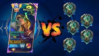 GLOBAL ALDOUS VS 5 EPICAL GLORY!! (Win or lose???)
