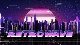 Retrowave | Animated Stream Graphics | Free Stinger Transition, Panels | Twitch/Facebook/OBS/Stream