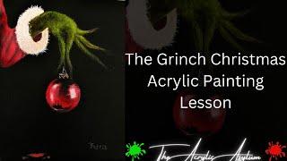 The Grinch Christmas Acrylic Painting Lesson