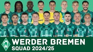 SV WERDER BREMEN Full Squad For Season 2024/25 | Werder Bremen | FootWorld