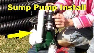 Sump Pump Set Up, Zoeller M53