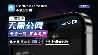 一分钟教你从外部访问家里的HomeAssistant 用Tailscale免费内网穿透 无需公网IP