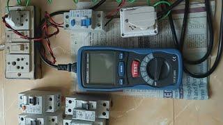 RCCB testing with Metravi 1813 RCD tester